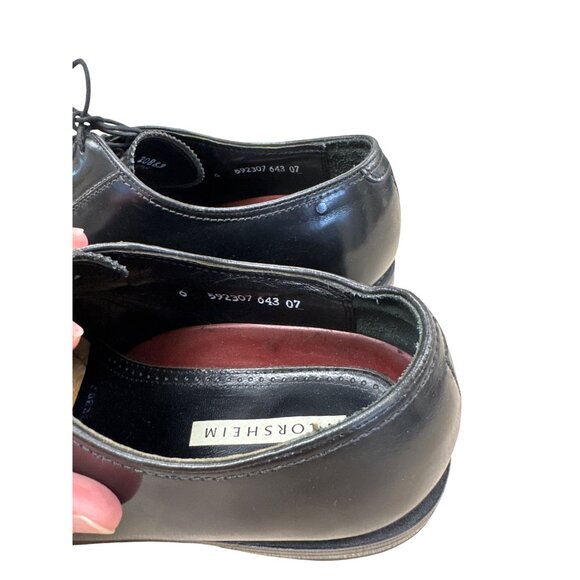 Florsheim Mens Black Cap Toe Oxford Dress Shoes Size 12D SKU 7474 - Picture 5 of 11